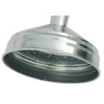 Soffione doccia 1 getto acciaio inox 1/2f mm 100