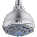 Soffione doccia + snodo 5 getti gemma effe abs cromato 1/2f mm 91