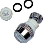 Doccetta aeratore + snodo cm 7 f22x1 + adattatore m24x1