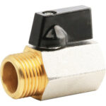 Valvola mini a sfera x scaldacqua workit ottone cromato 1/2mf