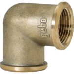 Gomito ff ottone 90 gebo 1/2f