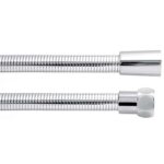 Flessibile doccia chromalux metallic parigi metallo/pvc cm 150 ghiera conica 1/2f