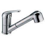Miscelatore lavello doccia estraibile crolla ottone cromato