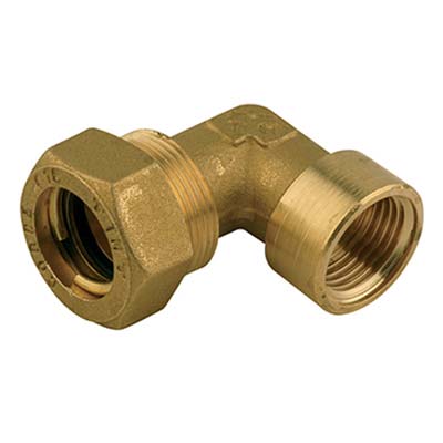 7800170.jpg Gomito stringitubo filetto femmina x rame ottone mm 10x1/2f - immagine 1