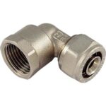 Gomito multistrato filetto femmina bampi ottone mm 20x1/2f