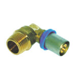 Gomito multistrato pressare fil maschio bampi ottone mm 16x1/2m