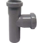 Braga scarico idrico ad innesto pp grigio mm 40 87??