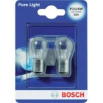 Lampada auto posteriori pure light p21 015 bosch incandescenza volt 12 watt  4 cf=pz 2