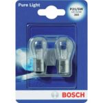 Lampada auto posteriori pure light p21 016 bosch incandescenza volt 12 watt  5 cf=pz 2