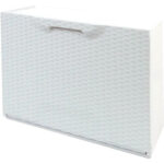 Scarpiera modulare rattan bianco cm 51x17,3 h.cm 40,1