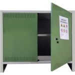 Armadio fitofarmaci smontato prometal vern grigio/verde h.mm  800 mm 1000x400