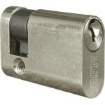 Mezzo cilindro ovale 2401 cs ka ibfm ottone cromo satinato 3 mm 40 30+10 ka