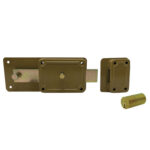 Serratura ferroglietto p60 fisso facchinetti c.tondo fisso m6+pomolo e.mm 50