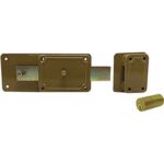 Serratura ferroglietto p50 fisso facchinetti c.tondo fisso m5+scr+pomolo e.mm 50