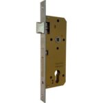 Serratura legno infilare 200 iseo b.q cromato f.mm 22 f.sagom m2+scr+q8 e.mm 45