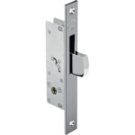 Serratura montante infilare yf20 yale b.q nich f.mm 16 c/spillo c/bascuante e.mm 20