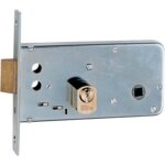 Serratura metallo infilare 725 iseo b.q zinc f.mm 22 c.sfacc m1+scr h.mm 72 e.mm 60