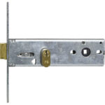 Serratura metallo infilare 7042s iseo b.q zinc f.mm 20 f.ovale m2+scr h.mm 44 e.mm 80