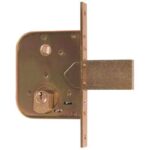 Serratura cancello infilare 600450 iseo b.q zinc f.mm 22 c.sfacc m1+scr+q8 c.mm 57 e.mm 45