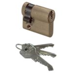 Mezzo cilindro sagomato 0g304 cisa ottone chiavi 3 camma din mm 50 40+10