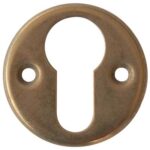 Mostrina tonda foro sagomato 06010 cisa ottone mm 42