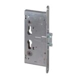 Serratura metallo infilare 43130 cisa b.q zinc f.mm 24 f.sagom m1+scr q9 e.mm 65