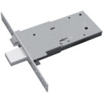 Serratura metallo infilare 2010 securemme b.q zinc f.mm 25 dm m4+scr h.mm 83 e.mm 70