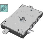 Serratura metallo applicare 2651 securemme f.sagom m3 tripl+scr ip.mm 28 e.mm 63 dx/sx