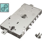 Serratura metallo applicare 2681 securemme doppio f.sag m3 tripl+scr ip.mm 28 e.mm 63 dx/sx