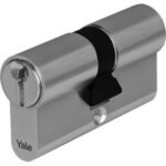 Cilindro sagomato y500 yale ottone nichelato chiavi 3 camma din mm 54 27+27