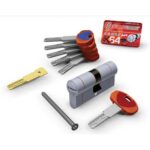 Cilindro sagomato evo k64 36-c hand securemme ott.nich.satin chiavi 5 mm  87 36+51