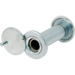 Spioncino grandangolo porte potent finitura cromo satinato f.mm 16 l.mm 60/110