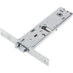 Serratura metallo infilare elettrica 85400 yale b.q inox f.mm 16 f.ov+scr+f+q8 h.mm 44 e.mm 80