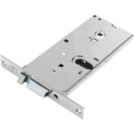 Serratura metallo infilare elettrica 85502 yale b.q inox f.mm 22 f.ov+scr+f+q8 h.mm 78 e.mm 80