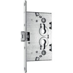Serratura metallo infilare pn5c nemef feb b.t zinc f.mm 20 m1+scr q8 e.mm 65