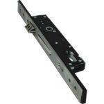 Serratura montante infilare 1400s omec b.q inox f.mm 25 f.sagom m1 scr+q8 e.mm 25