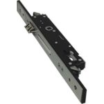 Serratura montante infilare 1410s omec b.q inox f.mm 25 f.sagom m1 trip+scr+q8 e.mm 25