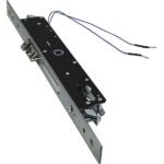 Serratura montante infilare elettrica 1418q omec b.q inox f.mm 25 f.sagom trip+m1+scr+q8 e.mm 25