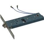 Serratura metallo infilare elettrica 799 omec b.q nich f.mm 16 f.ovale+scr h.mm 44 e.mm 70