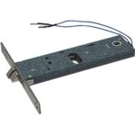 Serratura metallo infilare elettrica 899 omec b.q nich f.mm 16 f.ovale+scr h.mm 44 e.mm 80