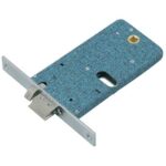 Serratura metallo infilare elettrica 877 omec b.q nich f.mm 16 f.ovale m1+scr h.mm 78 e.mm 80