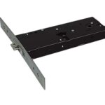 Serratura metallo infilare 1940 omec b.q inox f.mm 25 f.sag. m3+scr h.mm 64 e.mm 90