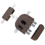 Serratura legno applicare 2350 plus cr dm m4 quint+scr e.mm 60 dx
