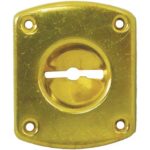 Mostrina rettangolare doppia mappa 31 cr ottone incavo mm  8 mm 46x30