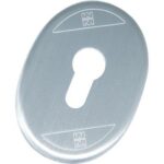 Mostrina porta blindata 95417 mottura f.sagom cromo satinato mm 65x90