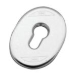Mostrina porta blindata imbutita 95416 mottura f.sagom cromo satinato mm 65x90
