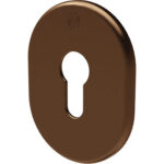 Mostrina porta blindata 4302 securemme f.sagom alluminio bronzato mm 82x62