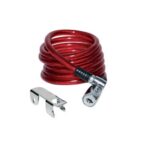 Antifurto fune a spirale bici-moto 87302 ilsa acciaio mm 8 cm 150 + supporto