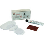 Riparazione tiptop kit camplast rep-set 1 rema pvc pu tessuti  pezze 3 + accessori