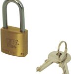 Lucchetto arco lungo aditus ka iseo ottone arco cromato chiavi 2 mm 30x46